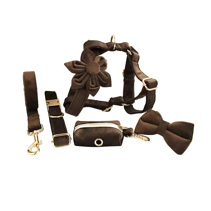 Velvet Fabric Dog Collar